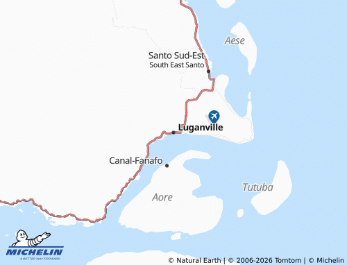 MICHELIN Luganville map - ViaMichelin