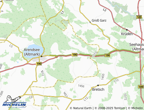 Carte MICHELIN Leppin - ViaMichelin