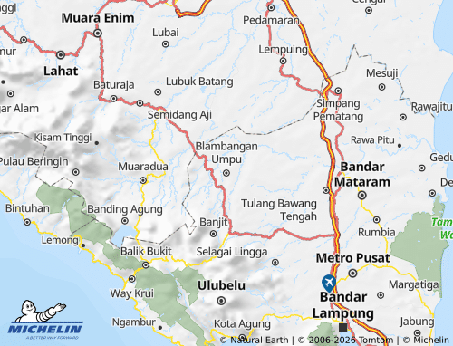 MICHELIN Way Kanan map - ViaMichelin