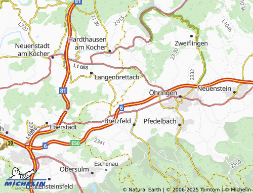 MICHELIN Weißlensburg map - ViaMichelin