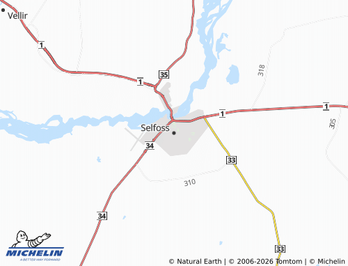 Mappa MICHELIN Selfoss - ViaMichelin