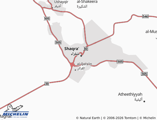 MICHELIN-Landkarte al-Shifa' - ViaMichelin