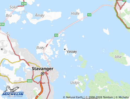 MICHELIN Vassøy map - ViaMichelin