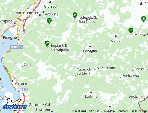 MICHELIN Pezzaze map - ViaMichelin