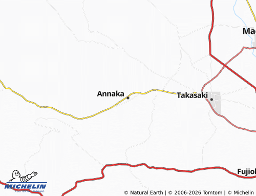 Carte MICHELIN Annaka - ViaMichelin