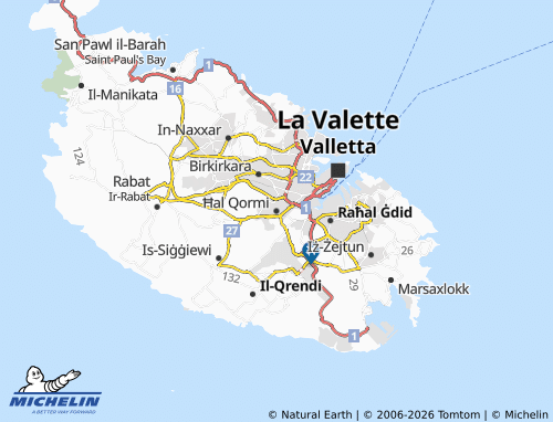 MICHELIN-Landkarte Ħal Qormi - ViaMichelin