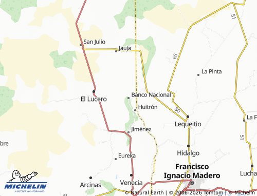 Carte MICHELIN Banco Nacional - ViaMichelin