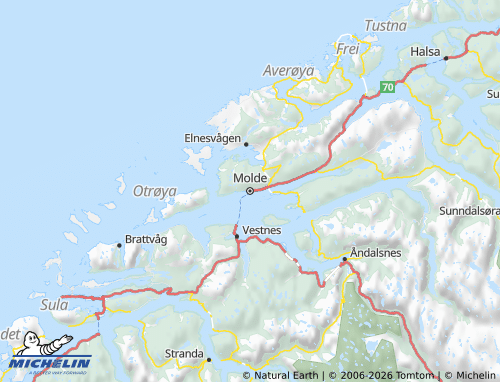 Mappa MICHELIN Møre og Romsdal - ViaMichelin
