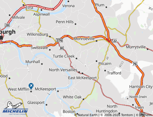 Mappa MICHELIN Turtle Creek - ViaMichelin