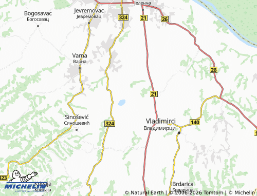 Carte MICHELIN Vukošić - ViaMichelin