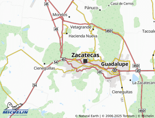 MICHELIN Luis Donaldo Colosio Murrieta map - ViaMichelin