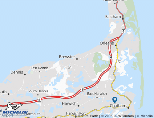 Kaart MICHELIN Brewster - ViaMichelin