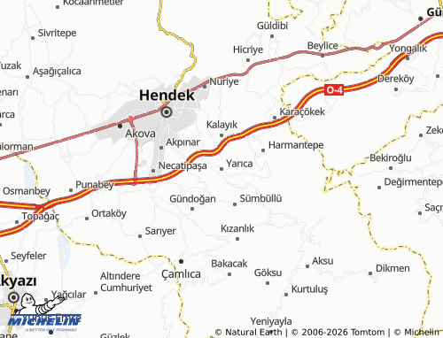 Mappa MICHELIN Yarıca - ViaMichelin