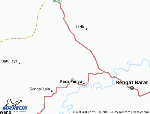 MICHELIN Sungai Sagu map - ViaMichelin
