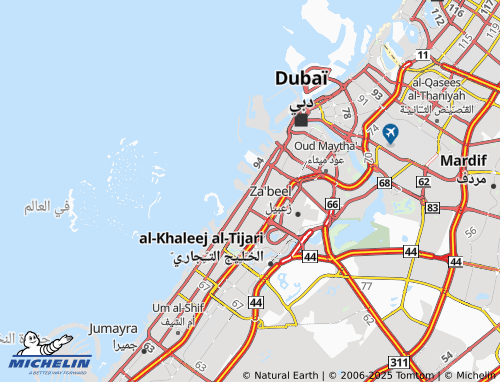 MICHELIN Jumeira First map - ViaMichelin