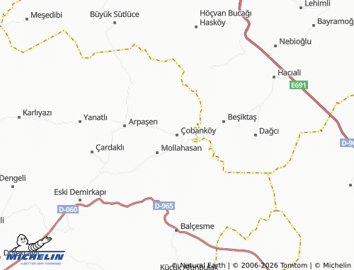 Mapa MICHELIN Çobanköy - ViaMichelin