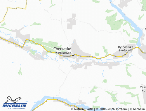 Mappa MICHELIN Cherkaske - ViaMichelin