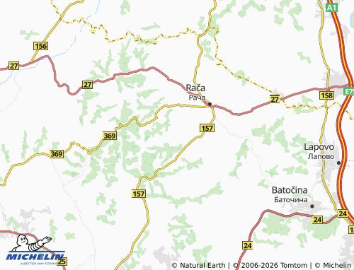 Mapa MICHELIN Miraševac - ViaMichelin