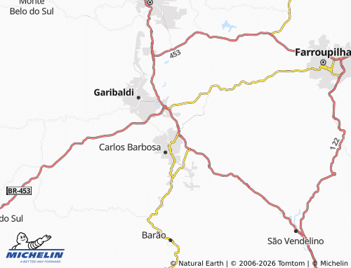 Mapa MICHELIN Triângulo - ViaMichelin