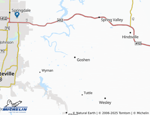 MICHELIN Goshen map - ViaMichelin