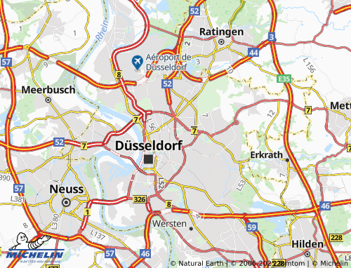 MICHELIN Düsseltal map - ViaMichelin