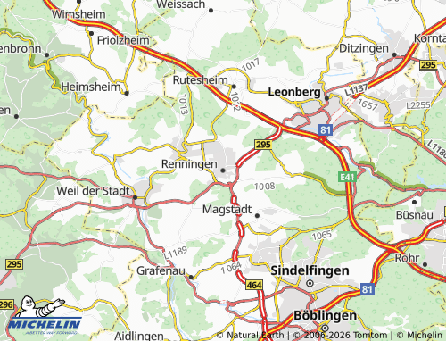MICHELIN Renningen map - ViaMichelin