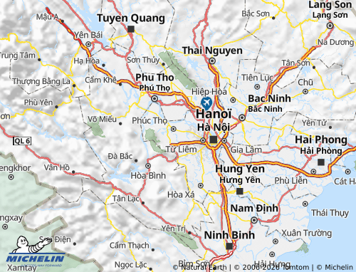 Kaart MICHELIN Thạch Thất - ViaMichelin