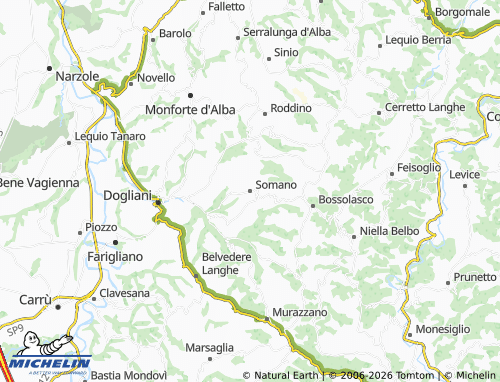 Kaart MICHELIN Somano - ViaMichelin