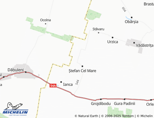 MICHELIN Ianca Nouă map - ViaMichelin