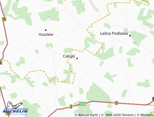 Carte MICHELIN Cełujki - ViaMichelin