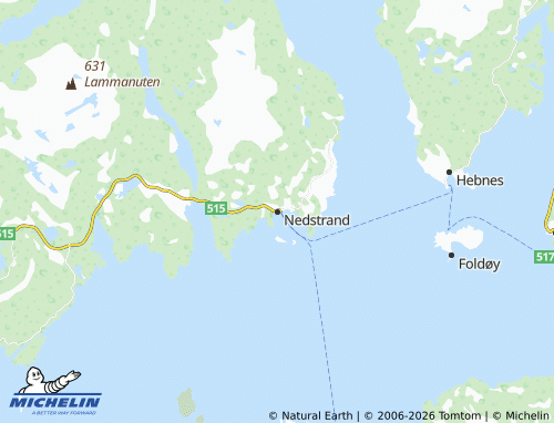 Mapa MICHELIN Nedstrand - ViaMichelin
