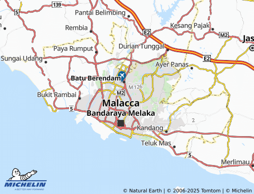 MICHELIN-Landkarte Taman Melaka Baru - ViaMichelin