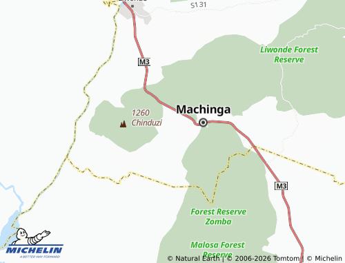 MICHELIN Nkula map - ViaMichelin