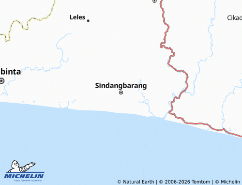 MICHELIN Sindangbarang map - ViaMichelin