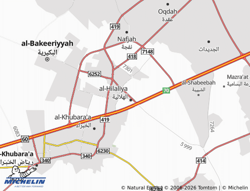 MICHELIN-Landkarte al-Khaleej - ViaMichelin
