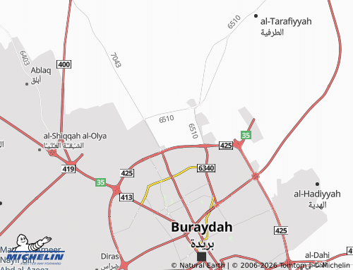 MICHELIN-Landkarte al-'Izdihar - ViaMichelin