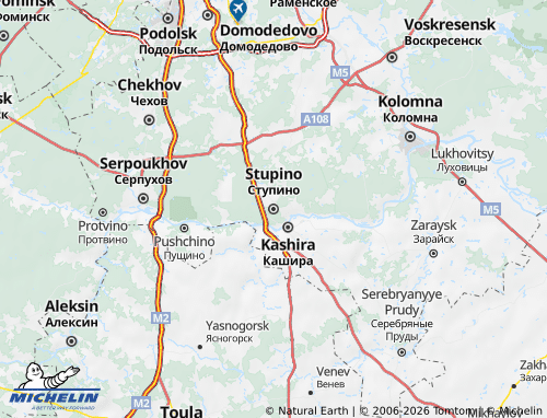 MICHELIN Stupino map - ViaMichelin