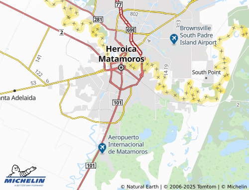 MICHELIN Periodistas map - ViaMichelin