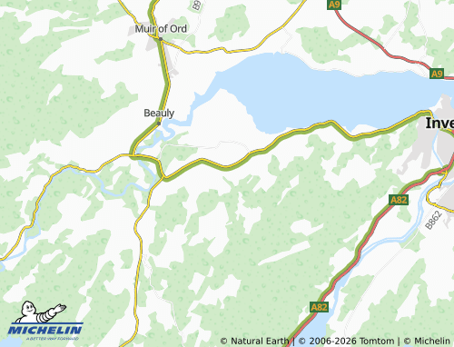 Carte MICHELIN Easter Moniack - ViaMichelin