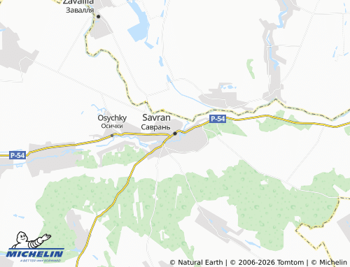 Mapa MICHELIN Savran - ViaMichelin