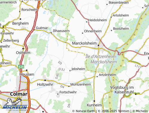 Kaart MICHELIN Grussenheim - ViaMichelin