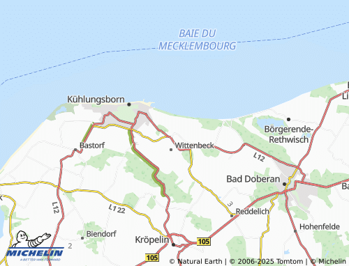 MICHELIN Klein Bollhagen map - ViaMichelin