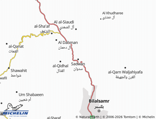 MICHELIN-Landkarte Sadwan - ViaMichelin