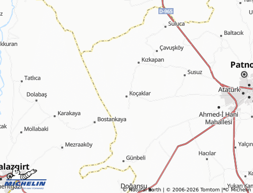 MICHELIN Koçaklar map - ViaMichelin