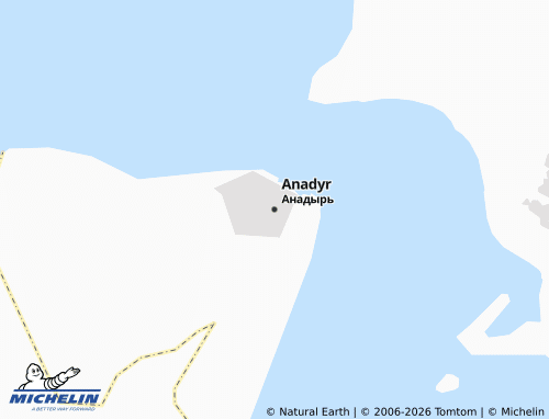 MICHELIN-Landkarte Anadyr - ViaMichelin