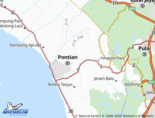 MICHELIN Kampung Parit Selangor map - ViaMichelin