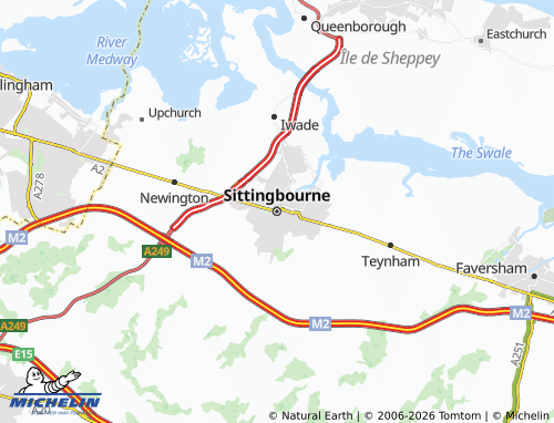 MICHELIN Sittingbourne map - ViaMichelin