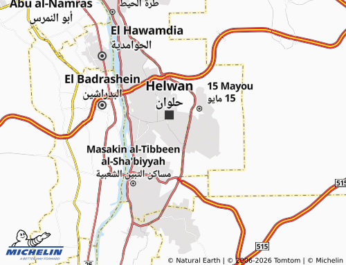 MICHELIN Helwan El Qeblia map - ViaMichelin
