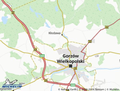 MICHELIN-Landkarte Chwalęcice - ViaMichelin
