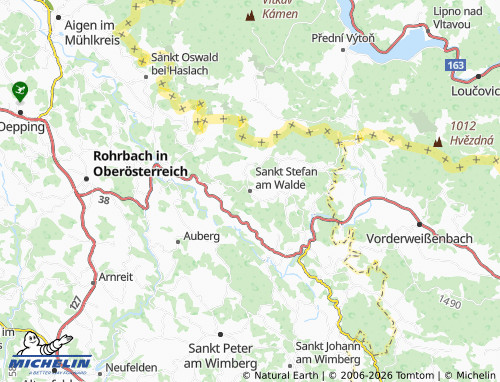 Mapa MICHELIN Sankt Stefan am Walde - ViaMichelin